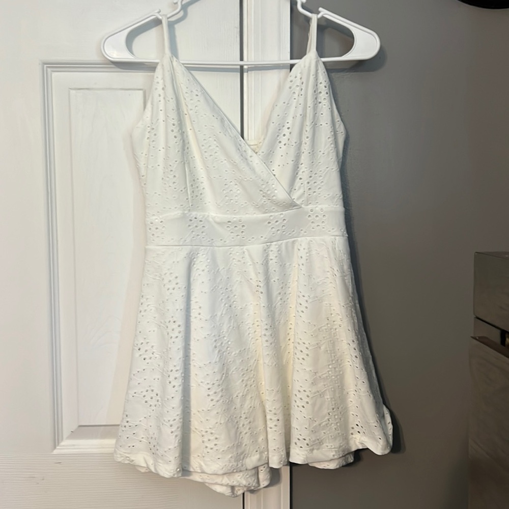 Rue 21 white dress with shirts underneath